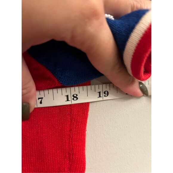 Emma Tricot Sequined American Flag Sweater Size S - Picture 6 of 7